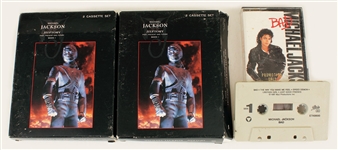 Two Michael Jackson "History" Videos and One "Bad" Music Cassette