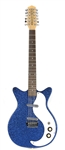 Sevendust John Connolly Owned & Studio Used Blue Danelectro Guitar
