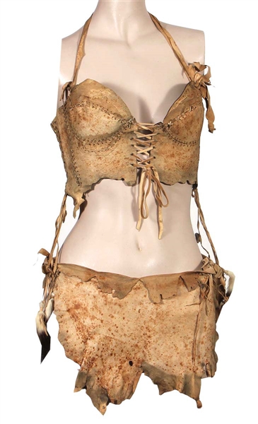 Jennifer Lopez Rolling Stone Magazine "Centerfold" Worn Custom Made Leather Outfit (Photo-Matched)