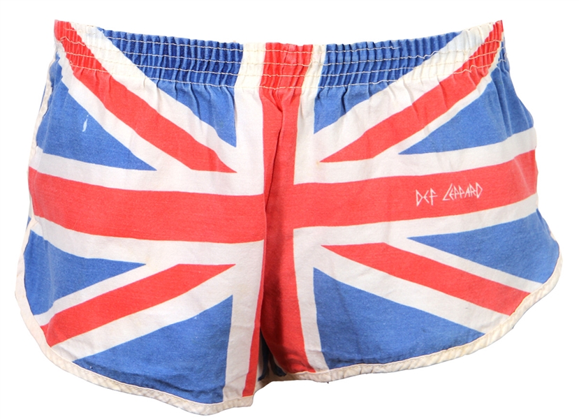 Def Leppard Original Promotional Union Jack Shorts