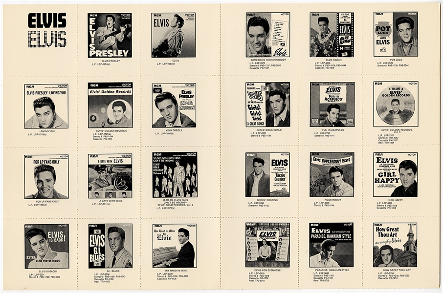Elvis Presley Vintage Original RCA Elvis Promotional Materials