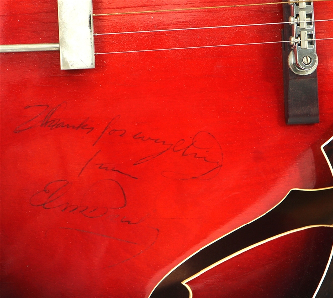 Lot Detail - Elvis Presley Owned, Played & Signed 1960 Red Acoustic ...