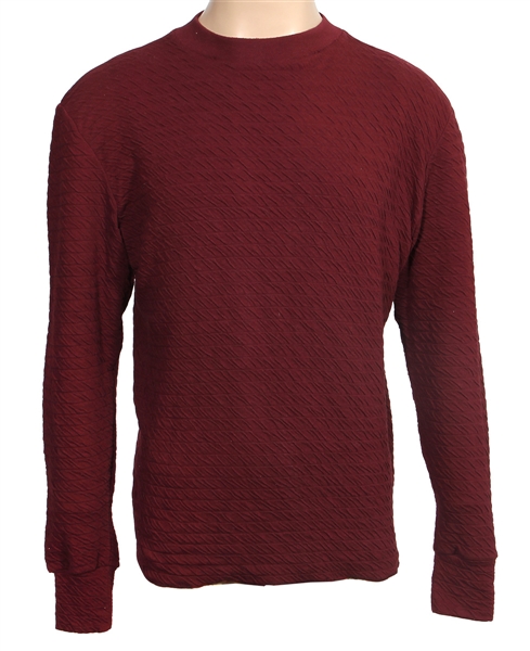 Mick Jagger "Freejack" Film Worn Long-Sleeved Wine Top
