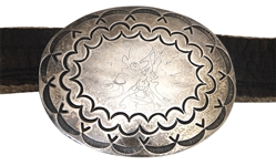 Gregg & Duane Allman 1970 Owned, Stage Worn and Hand Engraved Belt 