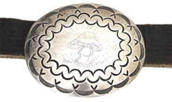 Gregg & Duane Allman 1970 Owned, Stage Worn and Hand Engraved Belt 