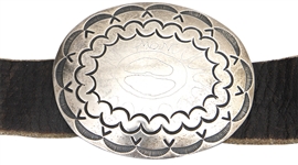 Gregg & Duane Allman 1970 Owned, Stage Worn and Hand Engraved Belt 