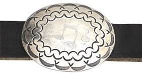 Gregg & Duane Allman 1970 Owned, Stage Worn and Hand Engraved Belt 