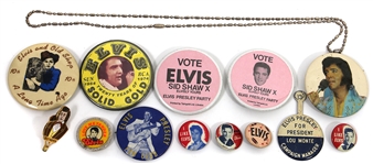 Elvis Presley Vintage Collectible Pin Buttons