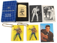 Elvis Presley Vintage Promotional Lighter and Collectible Keychain Photographs
