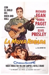 Elvis Presley "La Mujer Robada" (Love Me Tender) Vintage Original Spanish Movie Poster