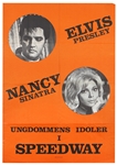 Elvis Presley "Speedway" Vintage Original Danish Movie Poster