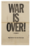 The Beatles John Lennon “War Is Over” Newspaper Ad