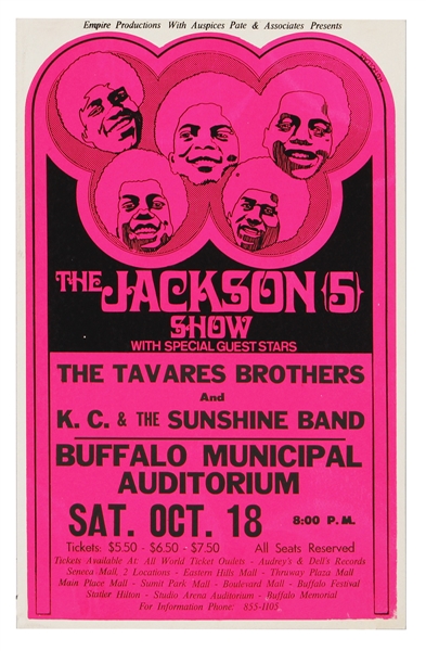 Jackson 5 Original Vintage Concert Poster