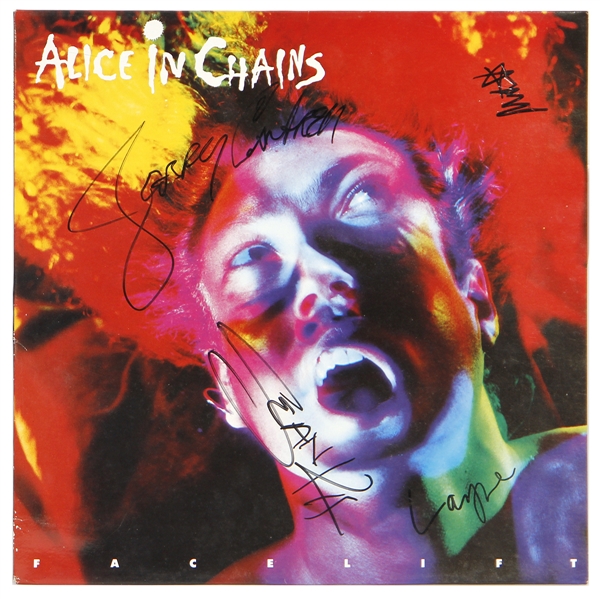 Alice in Chains Band Signed "Facelift" Debut Album (REAL)