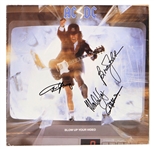 AC/DC Band (4) Signed "Blow Up Your Video" Album (REAL)