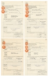 The Beatles Signed Individual Stock Certificate Contracts for 1969 Sale of NEMS Publishing (Caiazzo & REAL) 
