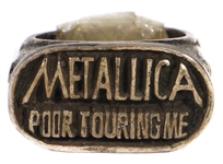 Metallica James Hetfield Owned & Worn 1997 “Poor Touring Me” Ring
