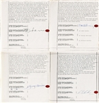 The Beatles Signed Sale Contract for Apple Records Headquarters - Likely Last Document Signed as Group (Caiazzo) 