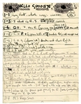 John Lennon 1967 Handwritten Lyrics and Music Video Instructions for "Hello, Goodbye" (Caiazzo & REAL) 