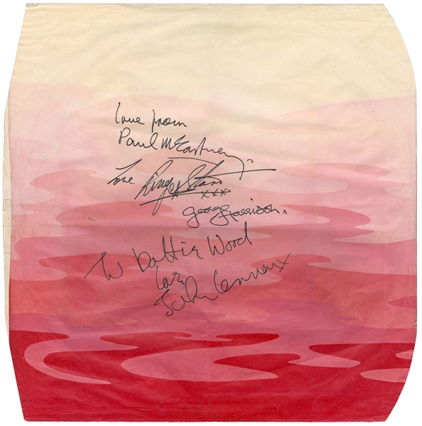 The Beatles "Sgt. Peppers Lonely Hearts Club Band" Signed & Inscribed Inner Album Sleeve (Caiazzo) 