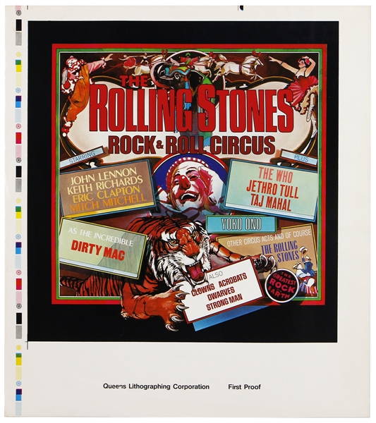 The Rolling Stones Unreleased “Rock & Roll Circus” Album Artwork