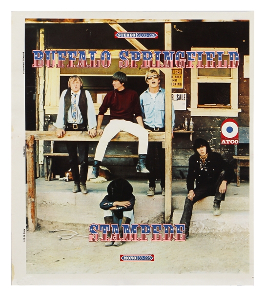 Buffalo Springfield Unreleased Extremely Rare “Stampede” Album Cover Slick (Neil Young, Stephen Stills)