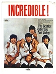 The Beatles "Incredible!" 1966 Original Yesterday and Today Butcher Cover Promo Poster
