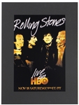 The Rolling Stones Incredibly Rare 2002 HBO Concert Poster (One-of-a-kind)