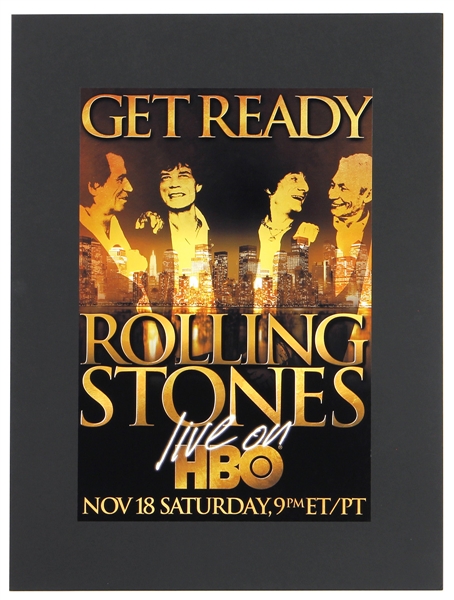 The Rolling Stones Incredibly Rare 2002 HBO Concert Poster (One-of-a-kind)