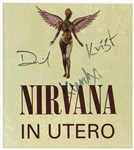 Nirvana Signed “In Utero” Magazine Photograph (REAL)