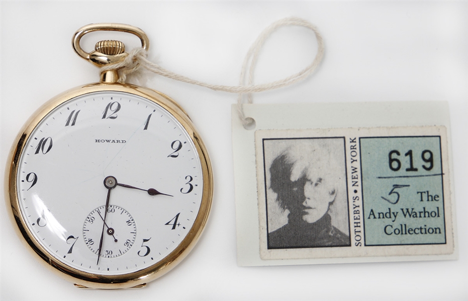 Andy Warhol Owned 14K Howard Pocket Watch with Impeccable Provenance