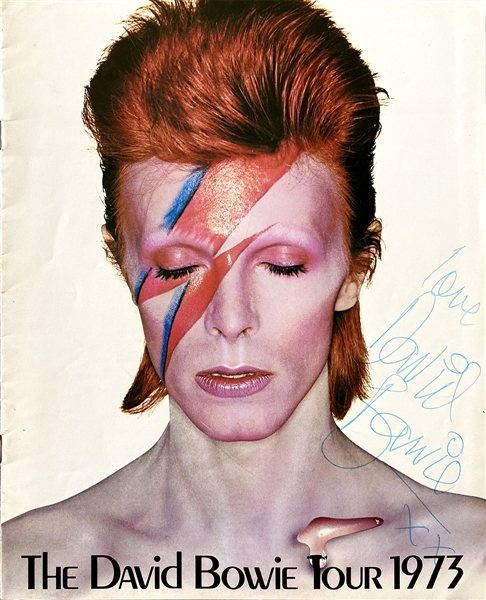David Bowie Vintage Signed 1973 Tour Program (David Bowie Autographs)