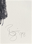 David Bowie Signed 1998 Lithograph (David Bowie Autographs)