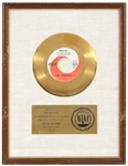 The Beatles “Help!” Original RIAA White Matte 45 Gold Record Award Presented to The Beatles