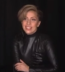Lady Gaga Japanese TV Interview Worn Custom Long Black Sculpted Hand on Breast Dress (Photo-Matched)