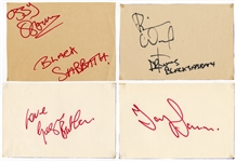 Black Sabbath Vintage Band Signed Cuts with “Black Sabbath” Inscriptions (REAL)