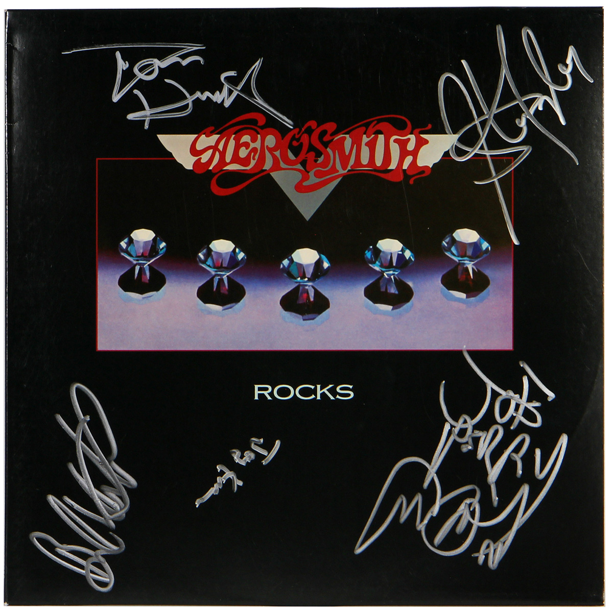 Lot Detail Aerosmith Signed “rocks” Album Real