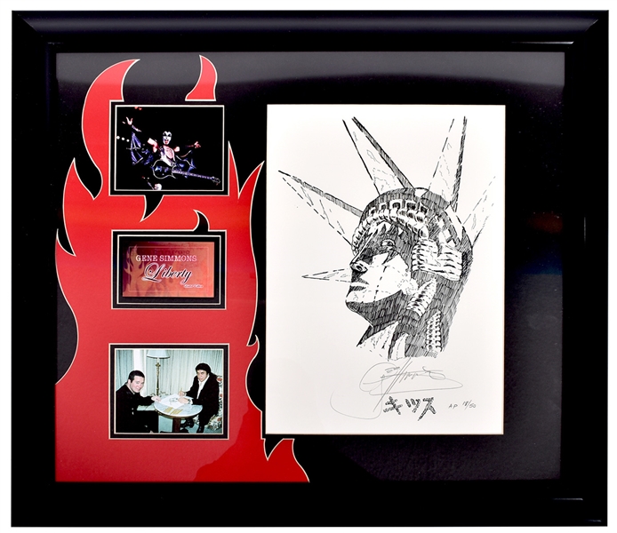 Gene Simmons Signed “Statue Of Liberty” Artwork Official Art Print