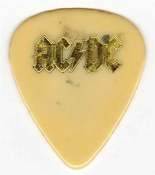 Angus Young Stage Used Guitar Pick