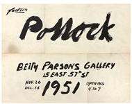 Jackson Pollock 1951 “Betty Parsons Gallery” Poster