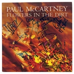 Paul And Linda McCartney, Cythina Lennon And Band Autographed Flowers In The Dirt Album 