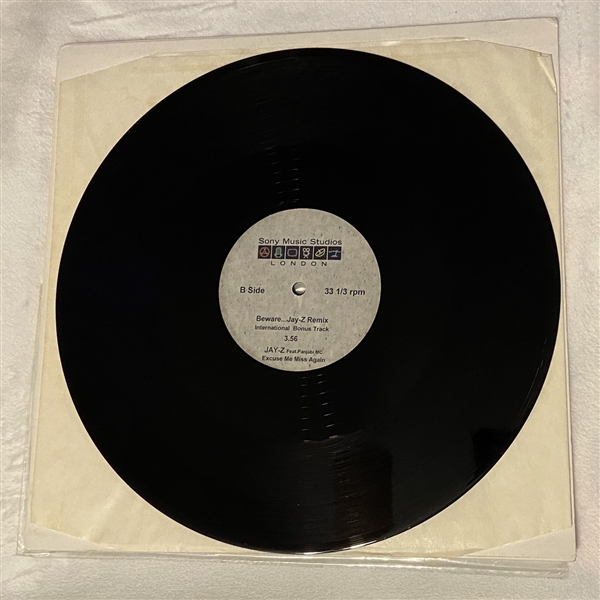 Jay-Z "Excuse Me Miss/Beware" Remix Original Double Sided Acetate