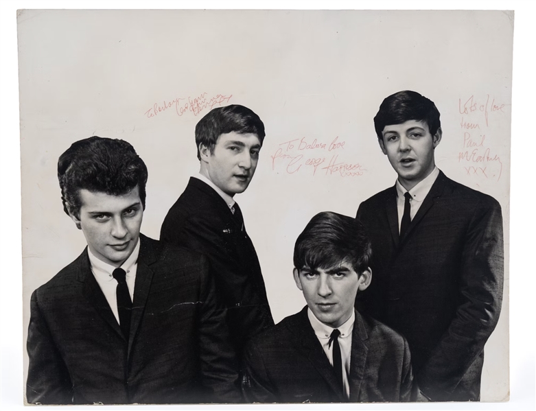 The Beatles Only Known Signed Original 16 x 20 Photograph in 1962 (Tracks UK & REAL)