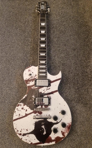 Alice Cooper Played & Signed Prototype 2014 ASG Guitar (REAL)