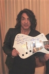 Paul Stanley Played & Signed Silver Sparkle Ibanez Guitar (REAL)