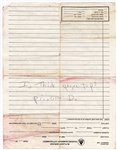 James Brown Handwritten Signed Letter (REAL)