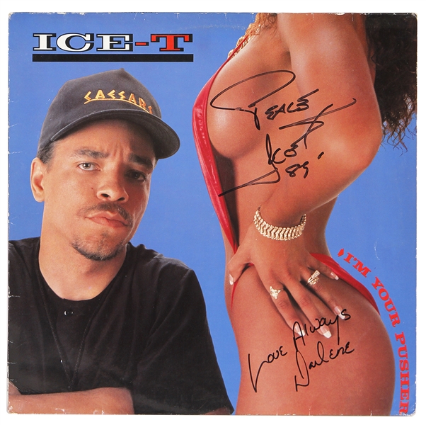 Ice T and Darlene Ortiz Signed “I’m Your Pusher” LP