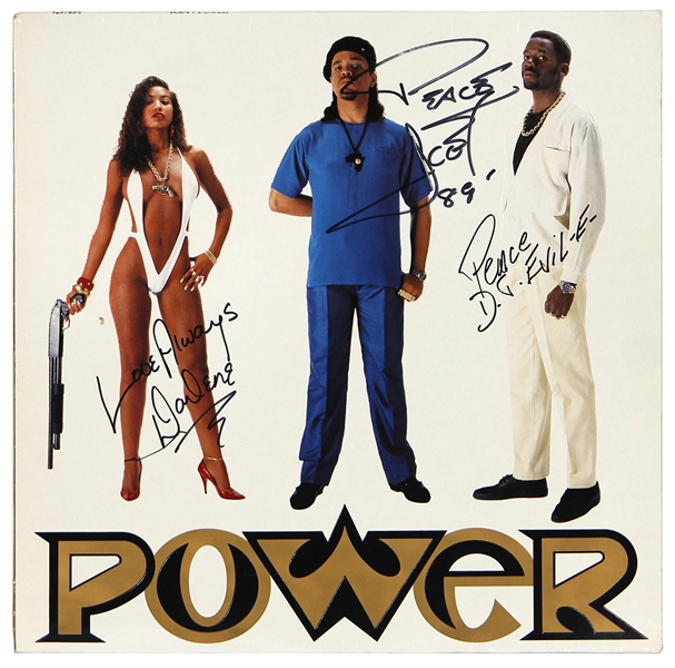 Ice T and Darlene Ortiz Signed "Power" Album