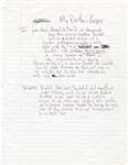 Tupac Shakur Handwritten “My Brother’s Keeper” Screenplay (JSA)