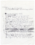 Tupac Shakur “Old School” Working Handwritten Lyrics (JSA)